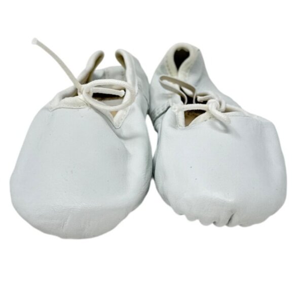 Capezio Leather Ballet Shoes For Kids Size 1 1/2M  With Elastic & Tie Closure - Picture 3 of 6